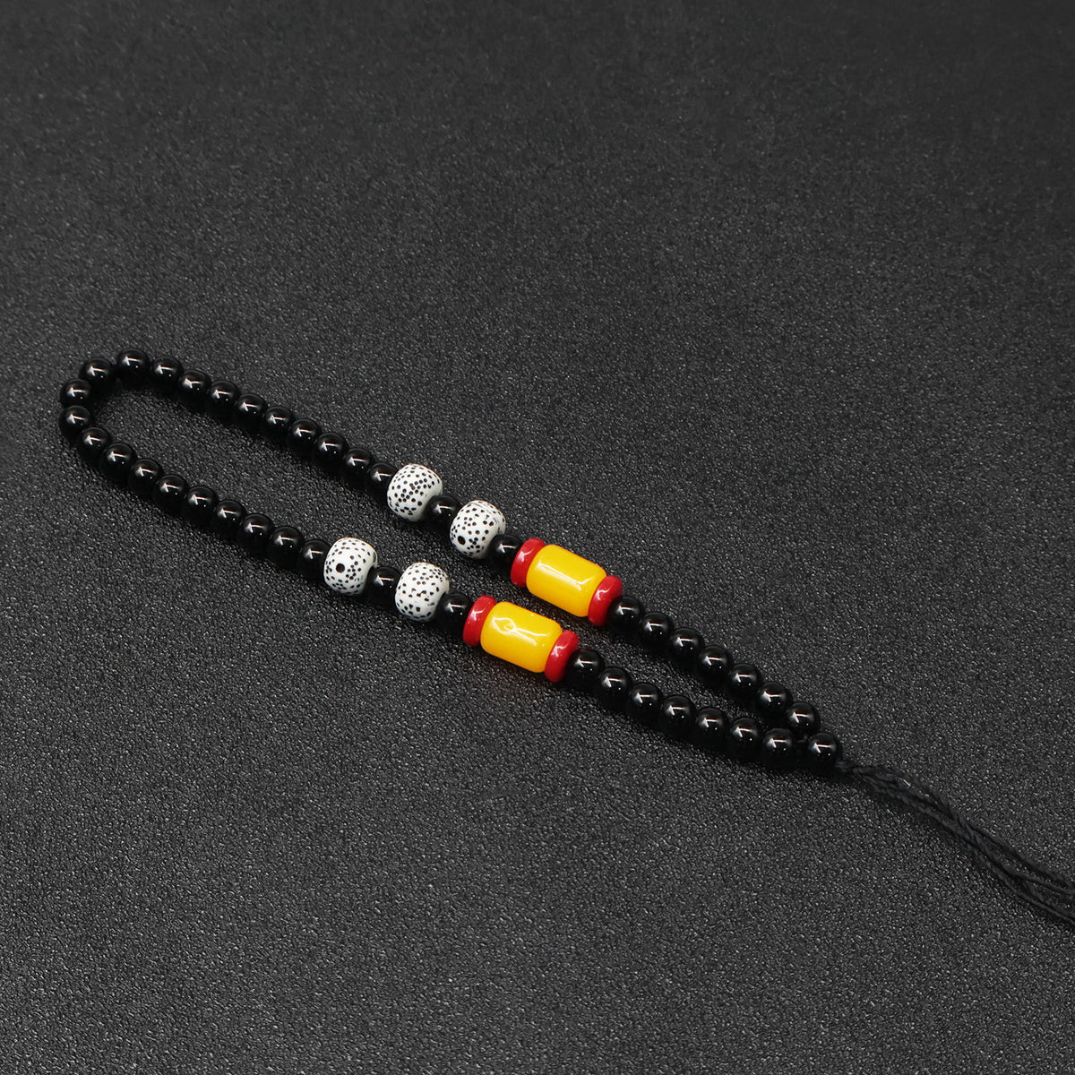 Dark Slate Gray BEADLOX Anti-Drop Beaded Wrist Strap for Slingshots INDIAN SLINGSHOT