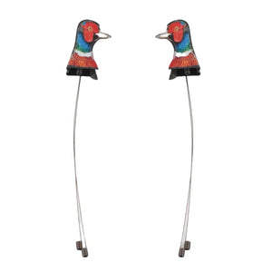 White Smoke Bionic Chicken Target – Spring-Loaded Reset Design for Outdoor Practice INDIAN SLINGSHOT