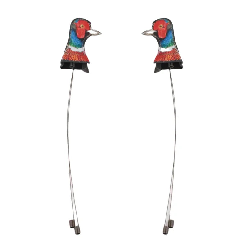 White Smoke Bionic Chicken Target – Spring-Loaded Reset Design for Outdoor Practice INDIAN SLINGSHOT