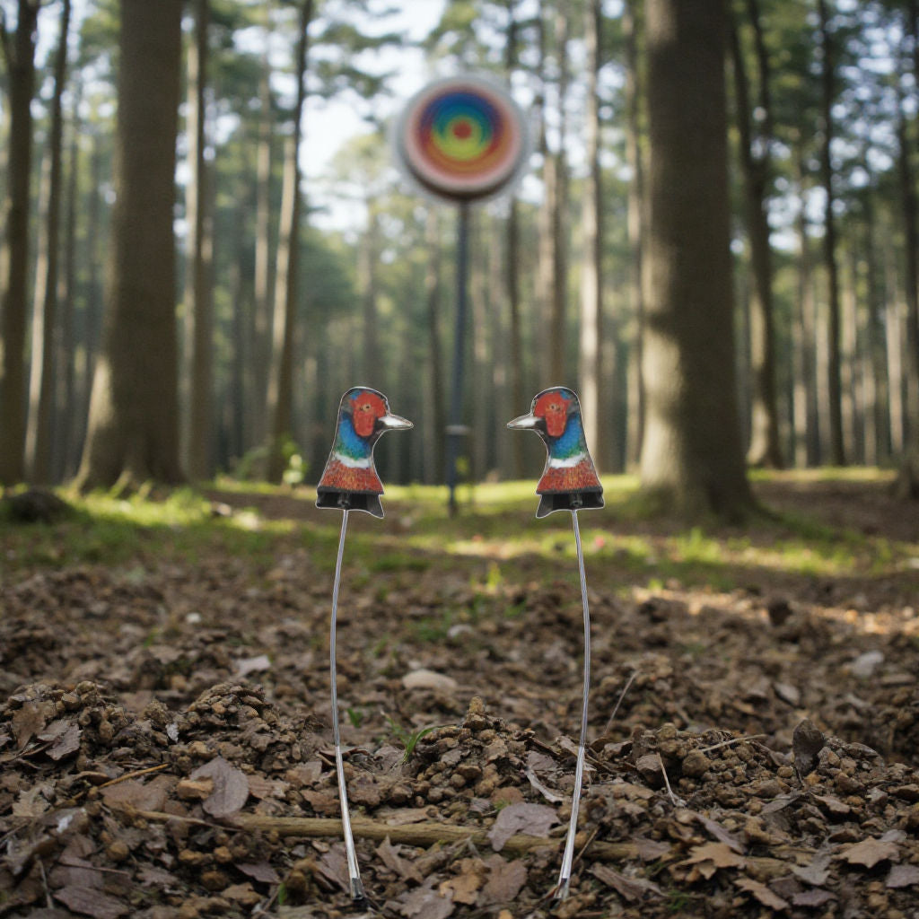 Dark Olive Green Bionic Chicken Target – Spring-Loaded Reset Design for Outdoor Practice INDIAN SLINGSHOT