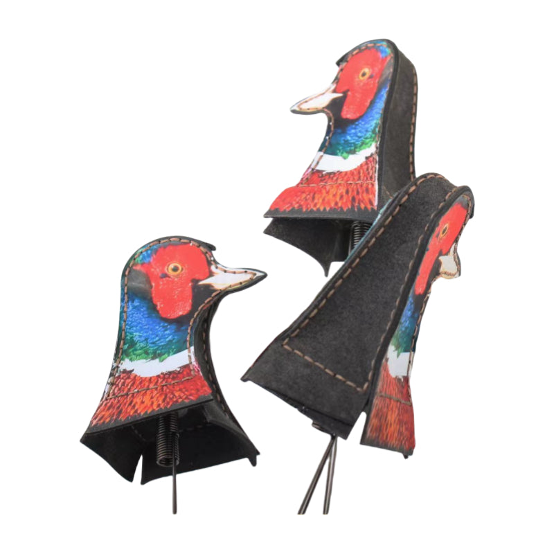 White Smoke Bionic Chicken Target – Spring-Loaded Reset Design for Outdoor Practice INDIAN SLINGSHOT