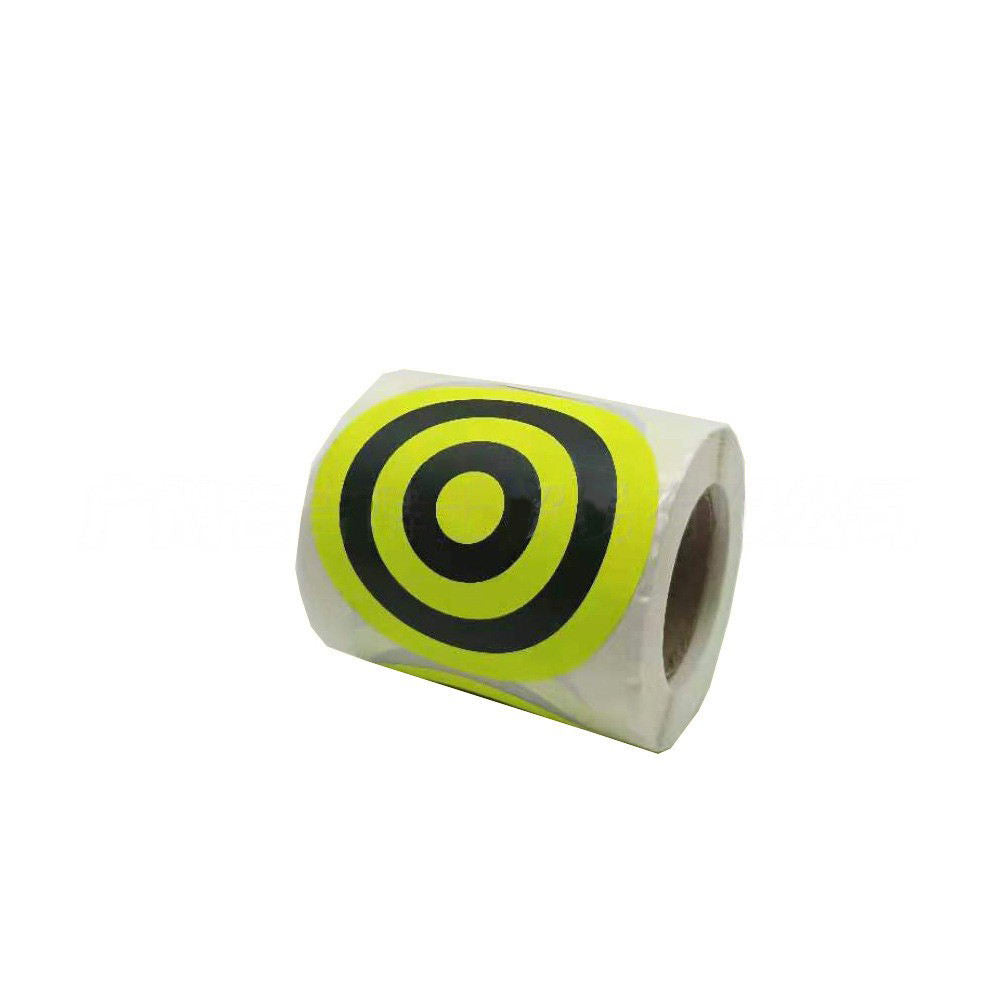 White Smoke Fluorescent Bullseye Paper Target Stickers Roll – 200 Sheets INDIAN SLINGSHOT