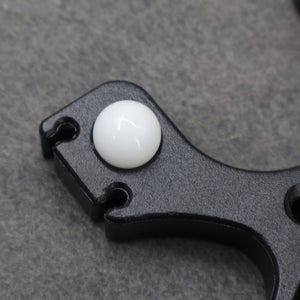 Dim Gray Durable Zinc Alloy Black Double Holes Bow Head | Long Rod Setup Accessory | Lightweight & Strong INDIAN SLINGSHOT