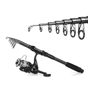 Dark Slate Gray Black Fishing Rod Luya Fishing Tackle Fishing Kit INDIAN SLINGSHOT