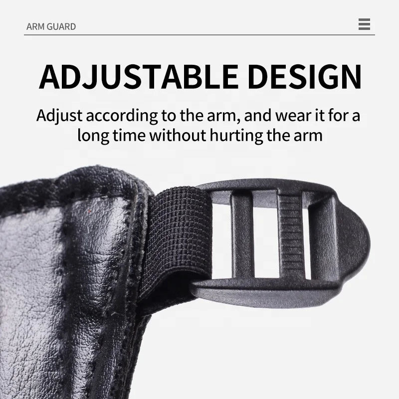 Lavender SPG Black Leather Arm Guard – Adjustable Forearm Protector SPG