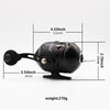 Dark Slate Gray JG25 Black Stainless Steel Enclosed Fishing Reel INDIAN SLINGSHOT