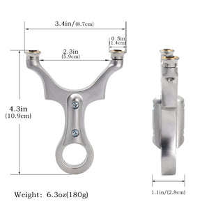 Gray BoltRing Alloy Slingshot MARKSMAN