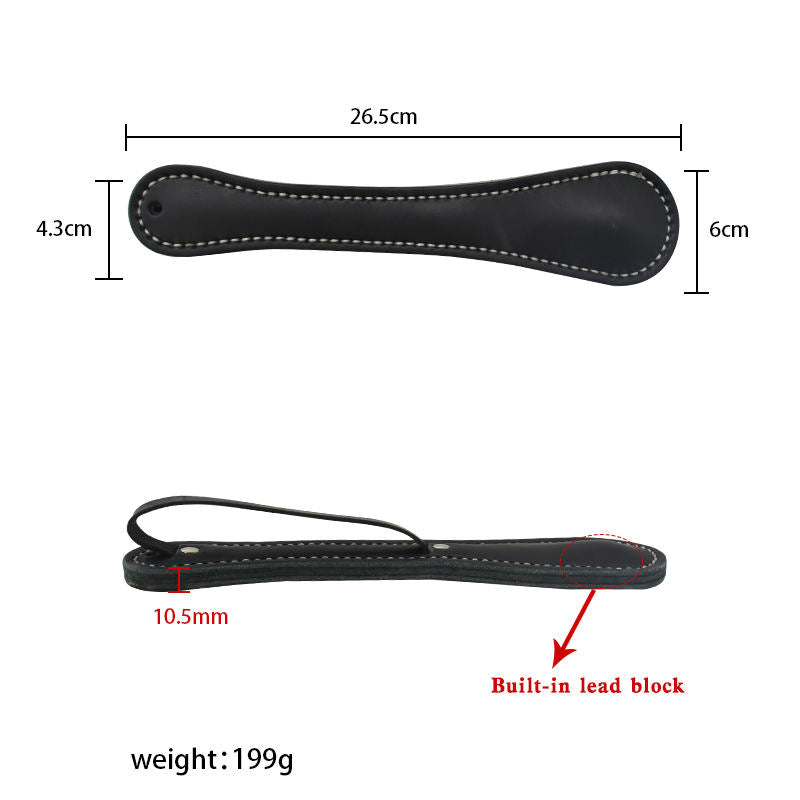Boston Leather Racket Multi-Function Cowhide Handheld Tool