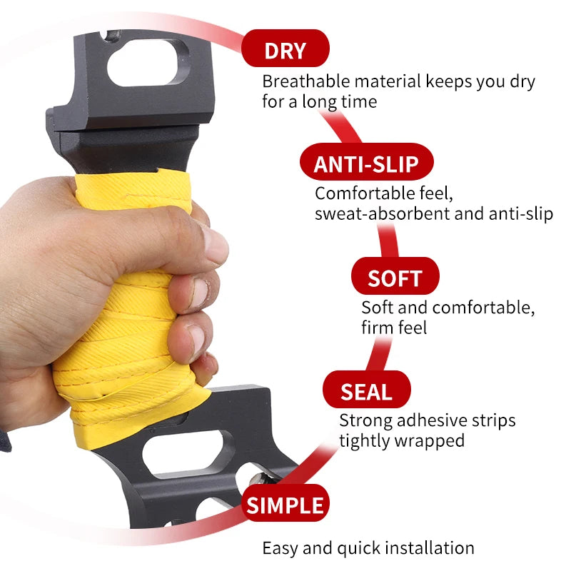 Rosy Brown SPG Bow Grip Wrap – Anti-Slip Leather Handle Wrap SPG
