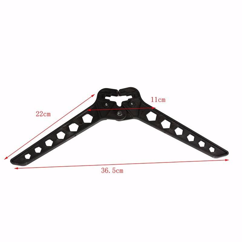 Folding Portable Compound Bow Stand Holder Rack Bracket For Archery Target Shooting Stand, Limb Clamp Kick Legs For Hunting Range Bows (Long Type