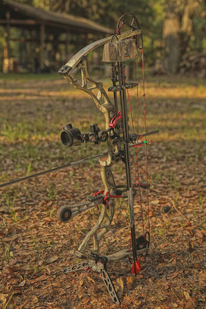 Dark Olive Green Archery Bow Limb Clamp Kick Stand Holder Legs for Target Shooting Compound Bow INDIAN SLINGSHOT