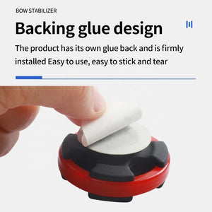 White Smoke SPG Bow Limb Stabilizer | Rubber Shock-Absorbing Dampener (Black/Red) SPG