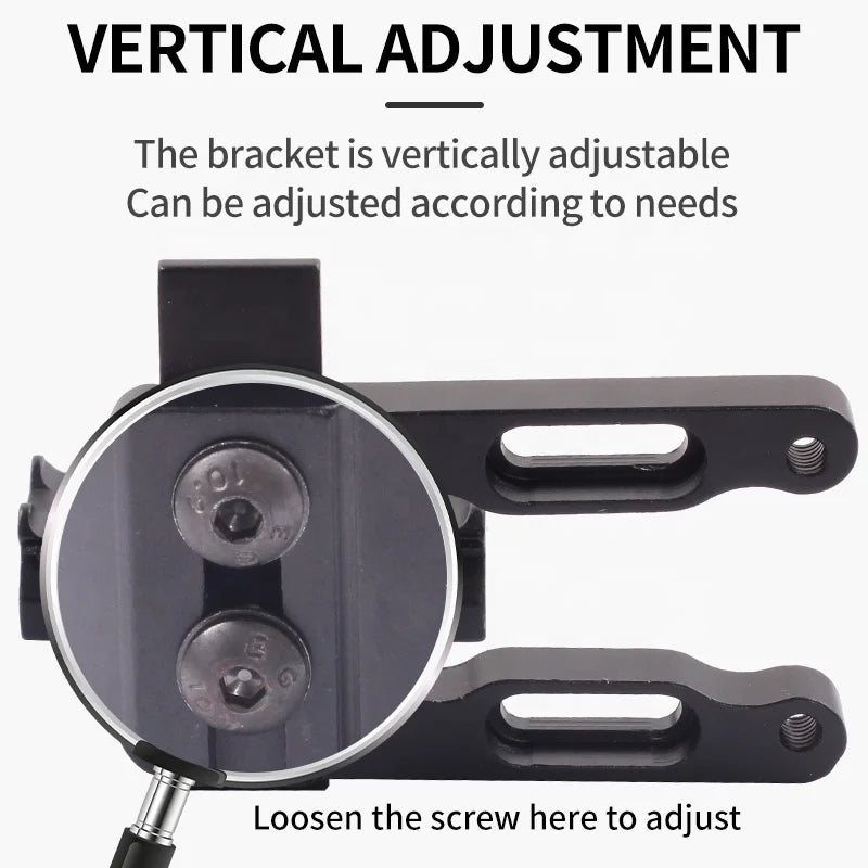 White Smoke SPG MZ005 Bow Sight Scope Bracket — Adjustable CNC Aluminum Mount SPG