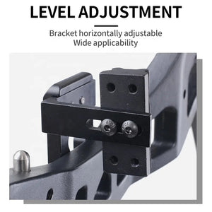 Gray SPG MZ005 Bow Sight Scope Bracket — Adjustable CNC Aluminum Mount SPG