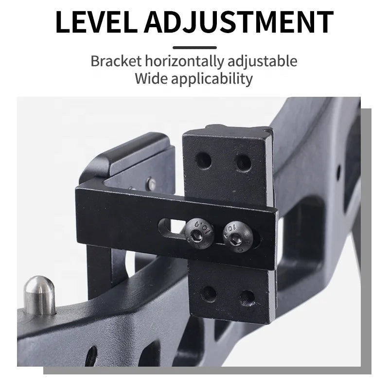 Gray SPG MZ005 Bow Sight Scope Bracket — Adjustable CNC Aluminum Mount SPG