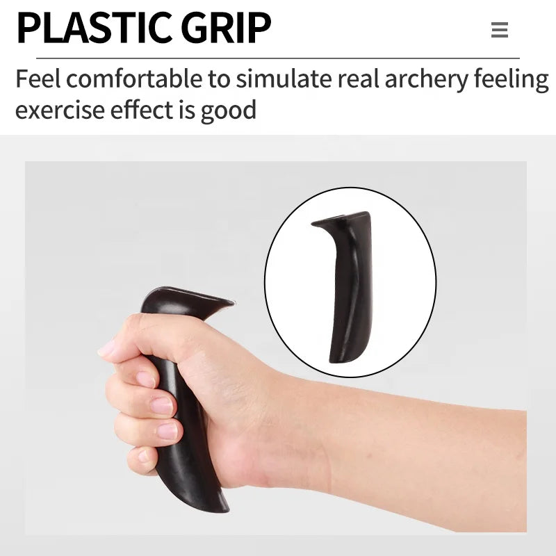 Light Gray SPG Bow Trainer Rubber Draw Training Aid | Archery Strength Tool SPG
