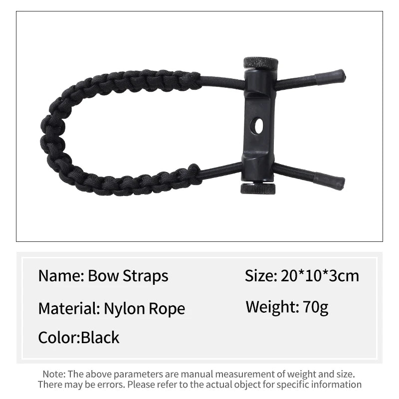 White Smoke SPG Bow Wrist Strap – Adjustable Nylon Braided Bow Sling SPG