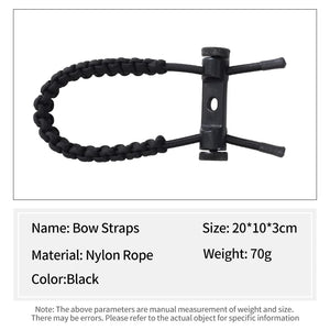 White Smoke SPG Bow Wrist Strap – Adjustable Nylon Braided Bow Sling SPG