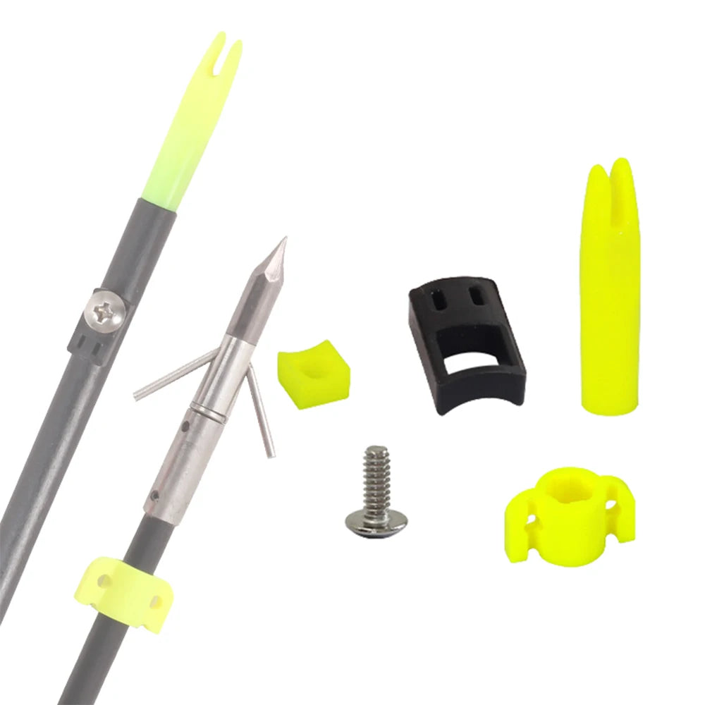 Dark Gray SPG Bowfishing Arrow Safety Slides Kit – 8mm PE Accessories SPG