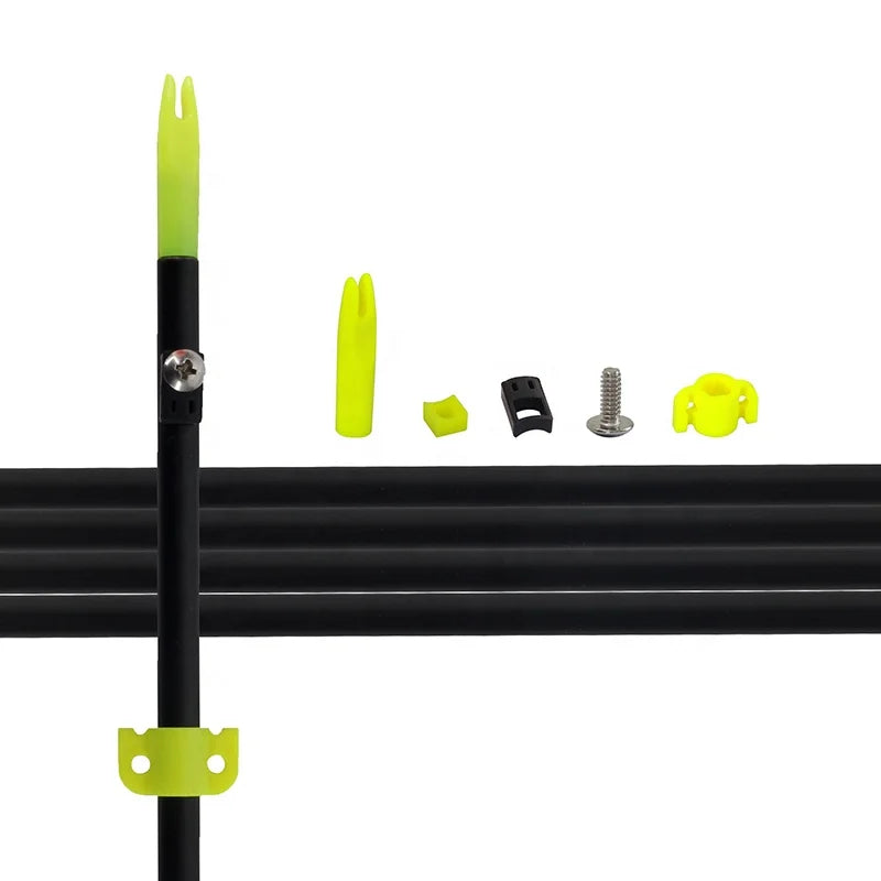 Black SPG Bowfishing Arrow Safety Slides Kit – 8mm PE Accessories SPG