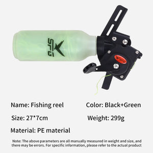 White Smoke SPG Bowfishing Reel – Compound Bow Fishing Reel with 40m Rope | Durable PE Material &amp; Smooth Operation SPG