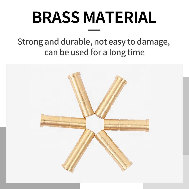 Beige SPG Brass Arrow Inserts 50 Grain for 6.2mm Arrow Shaft SPG