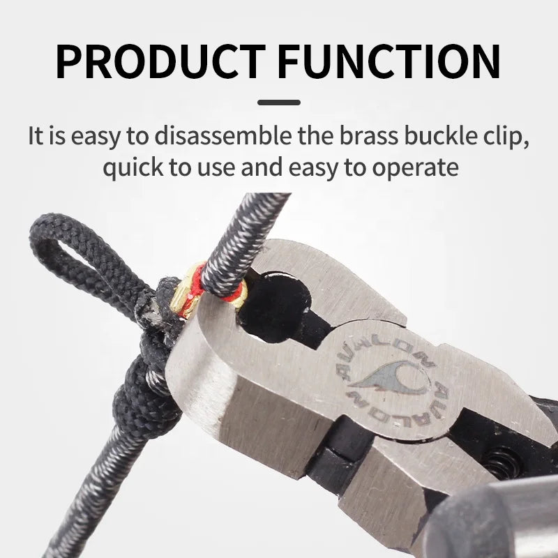 Lavender SPG Brass Buckle Clip Pliers – Portable Archery String Clamp Tool SPG