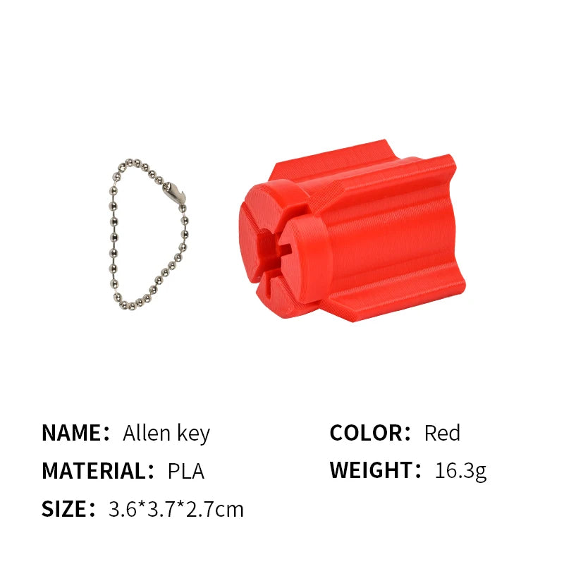 Orange Red SPG Broadhead Wrench – Lightweight PLA Arrow Tool SPG