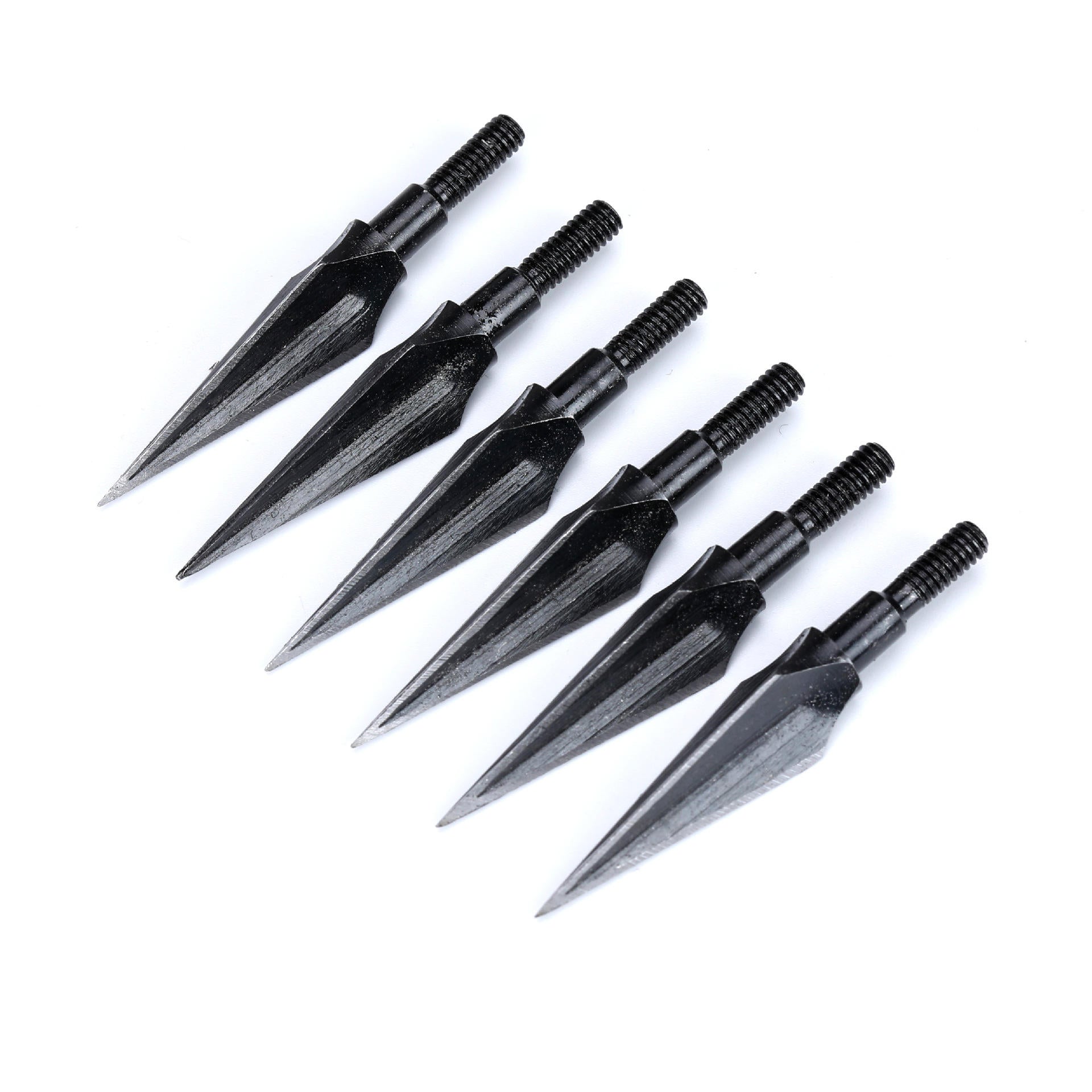 White Smoke 125/150 Grain Traditional Screw-In Broadheads Arrow Tips – Steel Arrowheads for Recurve, Compound & Crossbow Arrows INDIAN SLINGSHOT