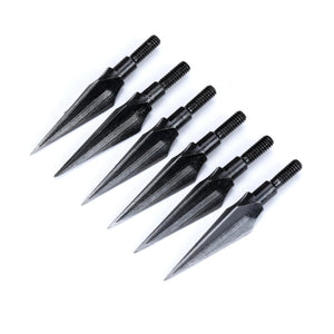 White Smoke 125/150 Grain Traditional Screw-In Broadheads Arrow Tips – Steel Arrowheads for Recurve, Compound & Crossbow Arrows INDIAN SLINGSHOT
