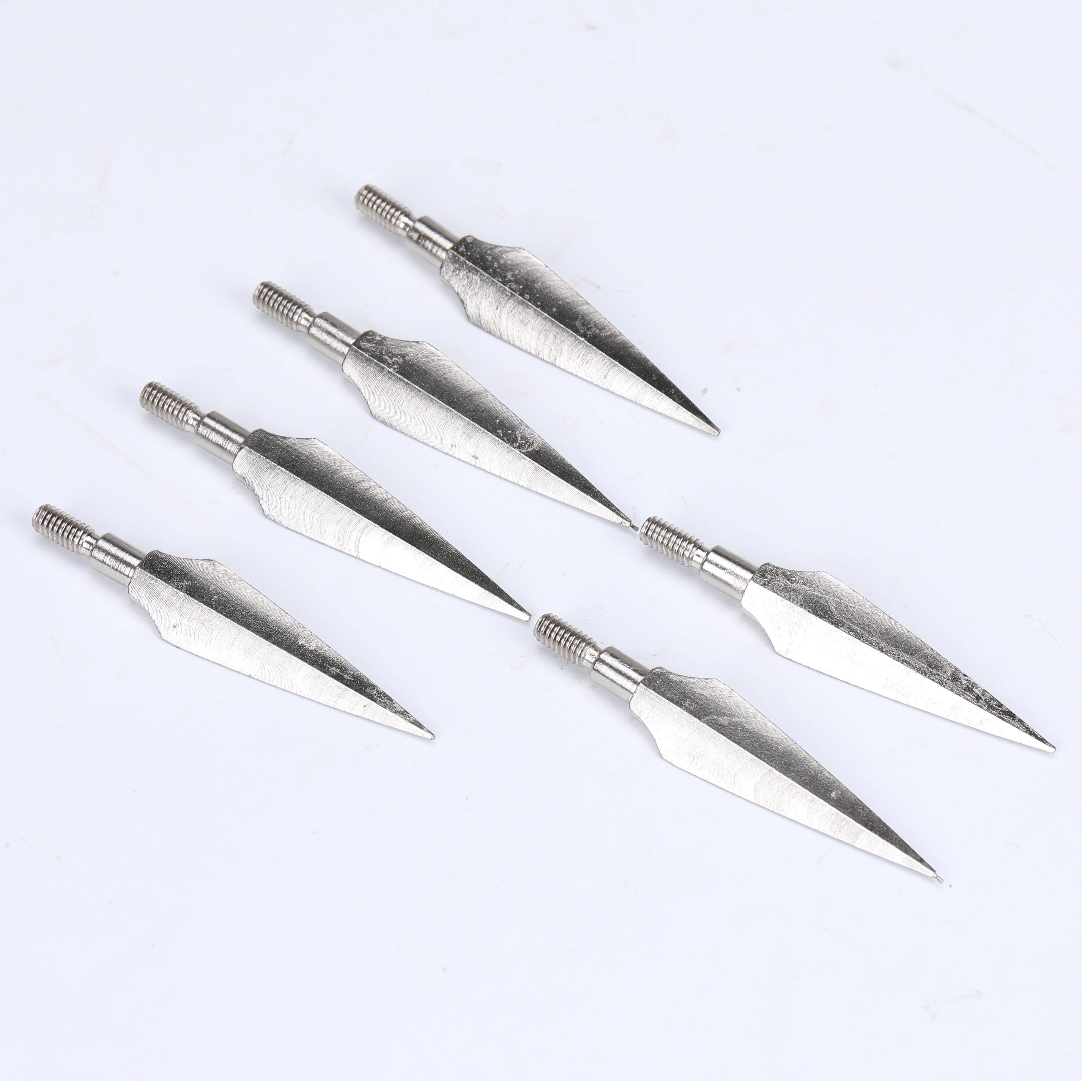 Lavender 125/150 Grain Traditional Screw-In Broadheads Arrow Tips – Steel Arrowheads for Recurve, Compound & Crossbow Arrows INDIAN SLINGSHOT