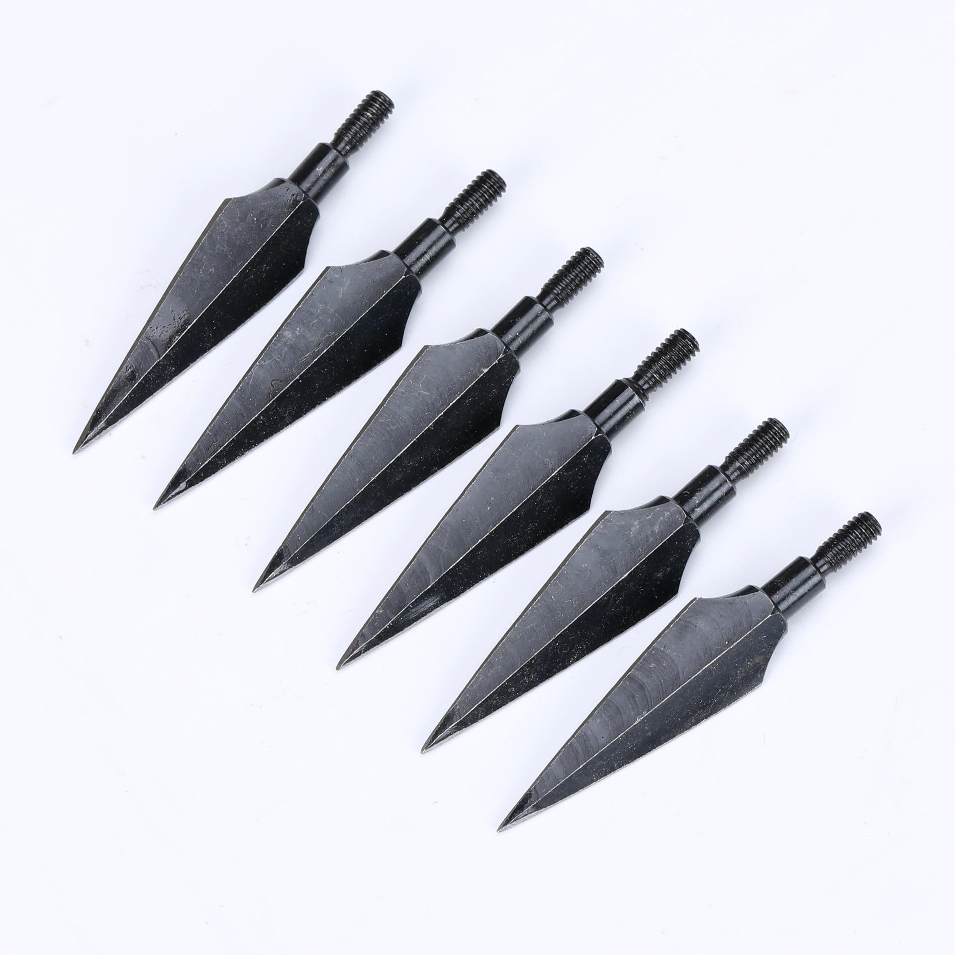 White Smoke 125/150 Grain Traditional Screw-In Broadheads Arrow Tips – Steel Arrowheads for Recurve, Compound & Crossbow Arrows INDIAN SLINGSHOT