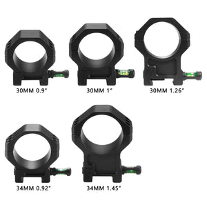 White Smoke TYPHON Advanced Bubble Scope Rings Aluminum Alloy Waterproof Scope Mount 30mm/34mm MARKSMAN