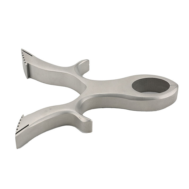Dark Gray Buck Beak Tie Free Stainless Steel Slingshot MARKSMAN