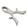 Gray Buck Beak Tie Free Stainless Steel Slingshot MARKSMAN