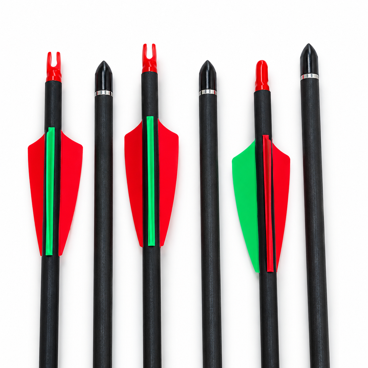 White Smoke CARBOLIX Pure Carbon Arrow 400 Spine, 32.2 Inch with TPU Vanes MARKSMAN