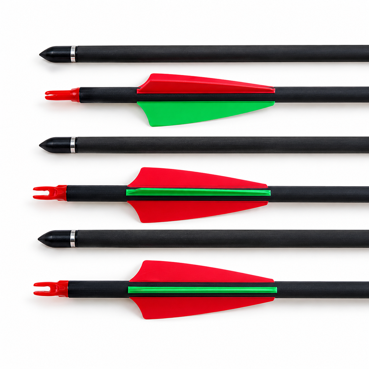 White Smoke CARBOLIX Pure Carbon Arrow 400 Spine, 32.2 Inch with TPU Vanes MARKSMAN