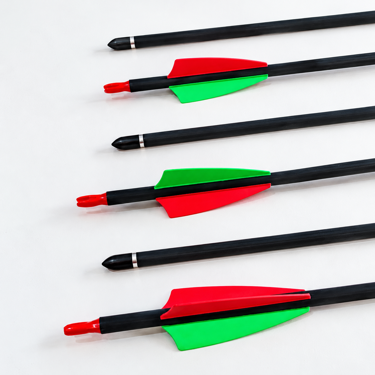 White Smoke CARBOLIX Pure Carbon Arrow 400 Spine, 32.2 Inch with TPU Vanes MARKSMAN
