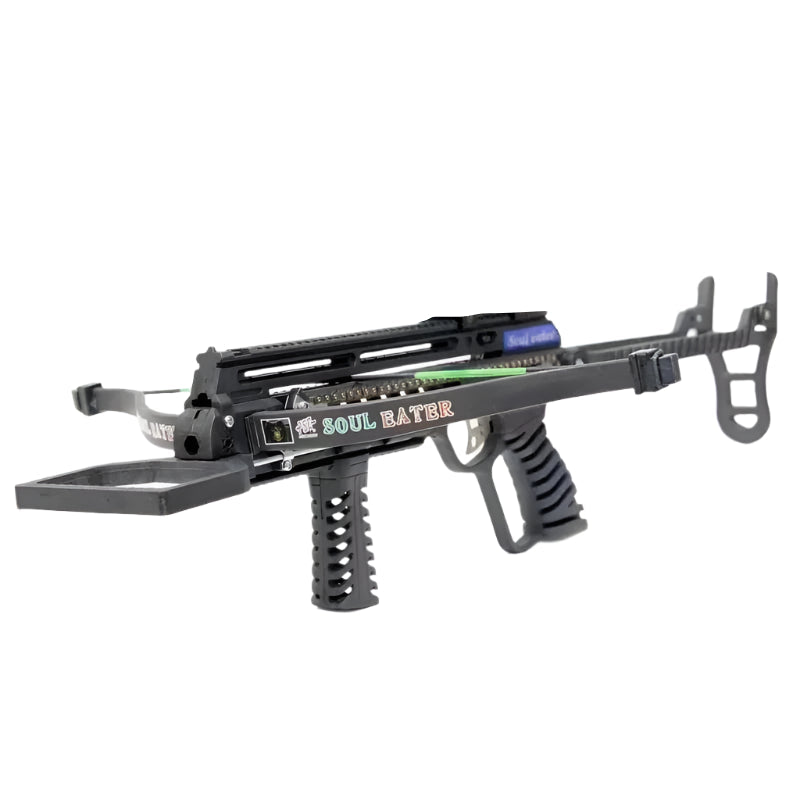 White Smoke SOUL-EATER - Chain Driven Slingshot Mini Crossbow (350 FPS) INDIAN SLINGSHOT