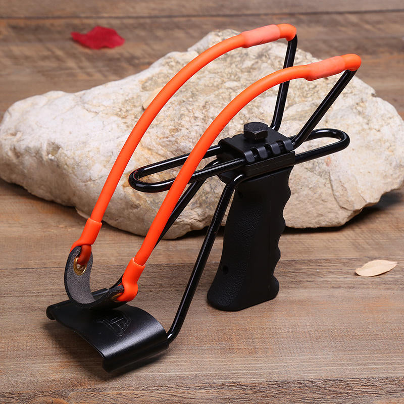 Dim Gray COBRAWING Metal Folding Wrist Rest Slingshot INDIAN SLINGSHOT