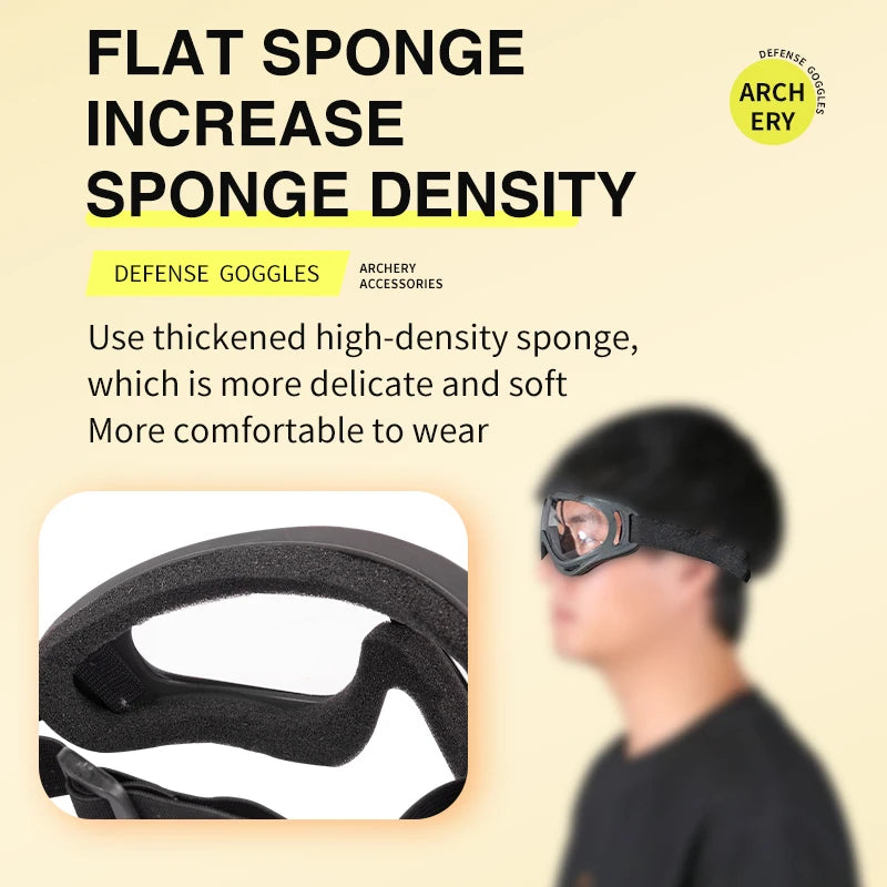 Dark Slate Gray SPG CS-X400 Protective Goggles — Anti-Fog Outdoor Eye Protection Gear SPG