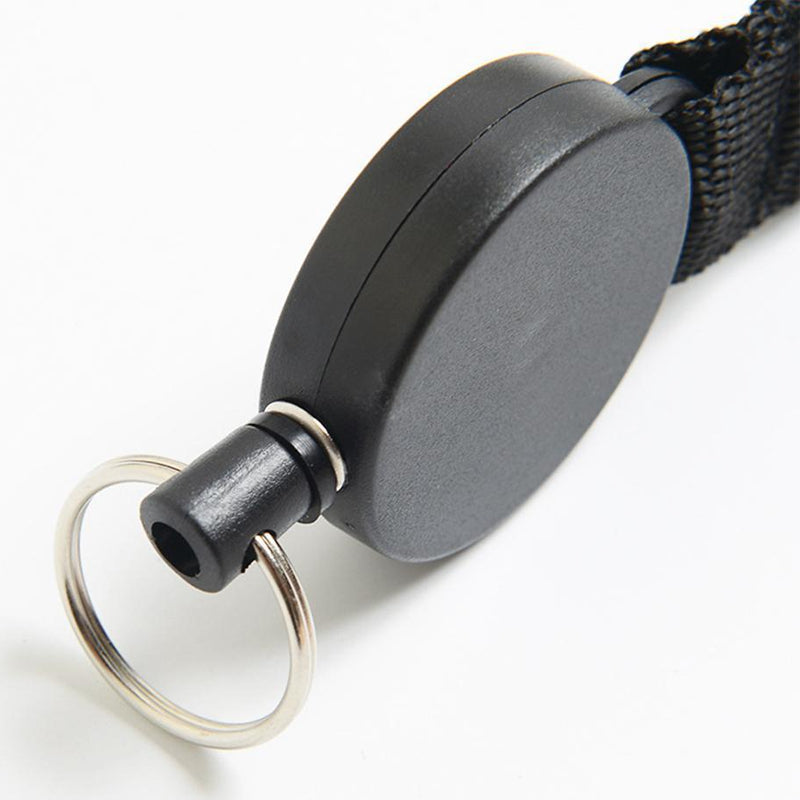 White Smoke Multi-Tool Carabiner Keychain Heavy Duty Badge Holder Steel Cable Clasp for Outdoor Use INDIAN SLINGSHOT