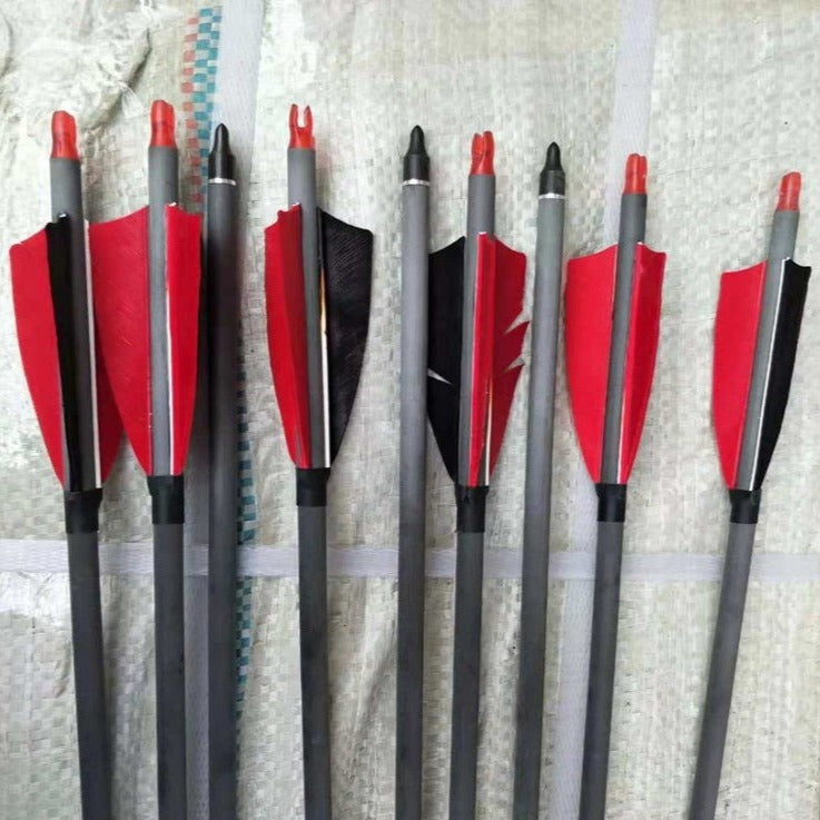 Light Gray Junxing Archery JX030MT Carbon Arrows JUNXING