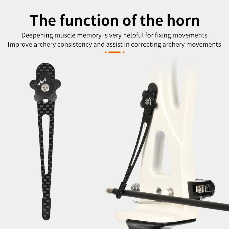 White Smoke SPG Carbon Fiber Recurve Clicker — Adjustable Draw-Length Indicator SPG