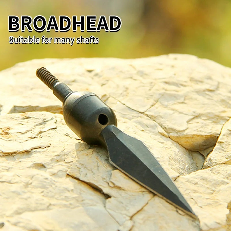 Wheat The SPG Carbon Steel 150gr Whistle Broadhead – SPG Arrow Point SPG