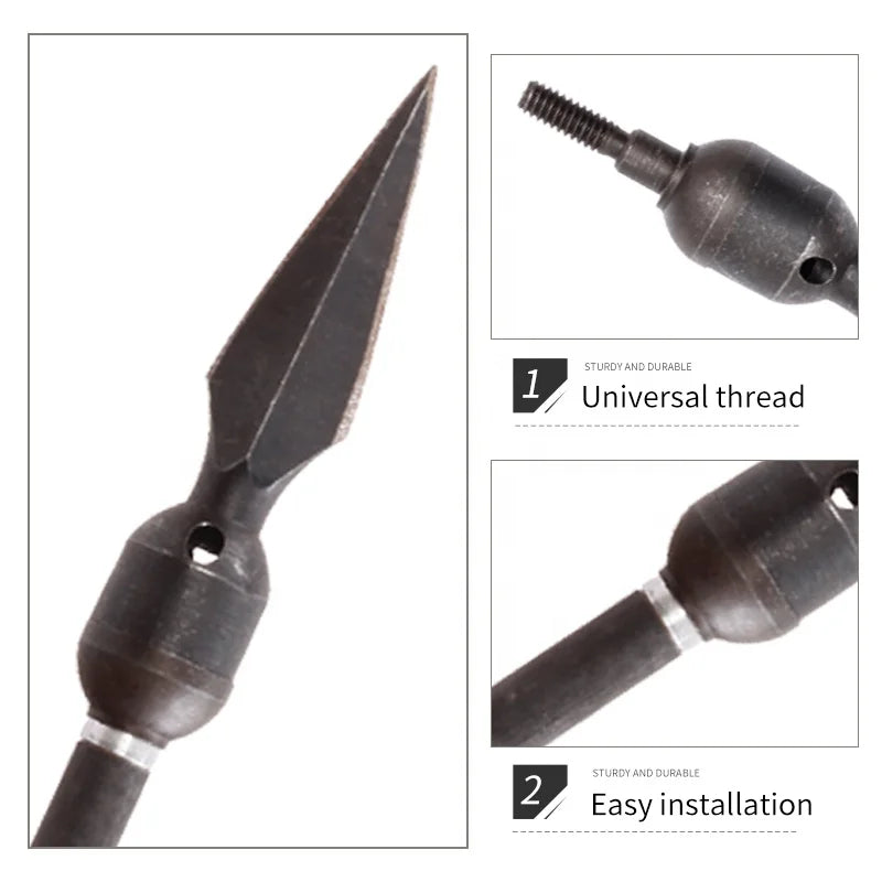 Dark Slate Gray The SPG Carbon Steel 150gr Whistle Broadhead – SPG Arrow Point SPG