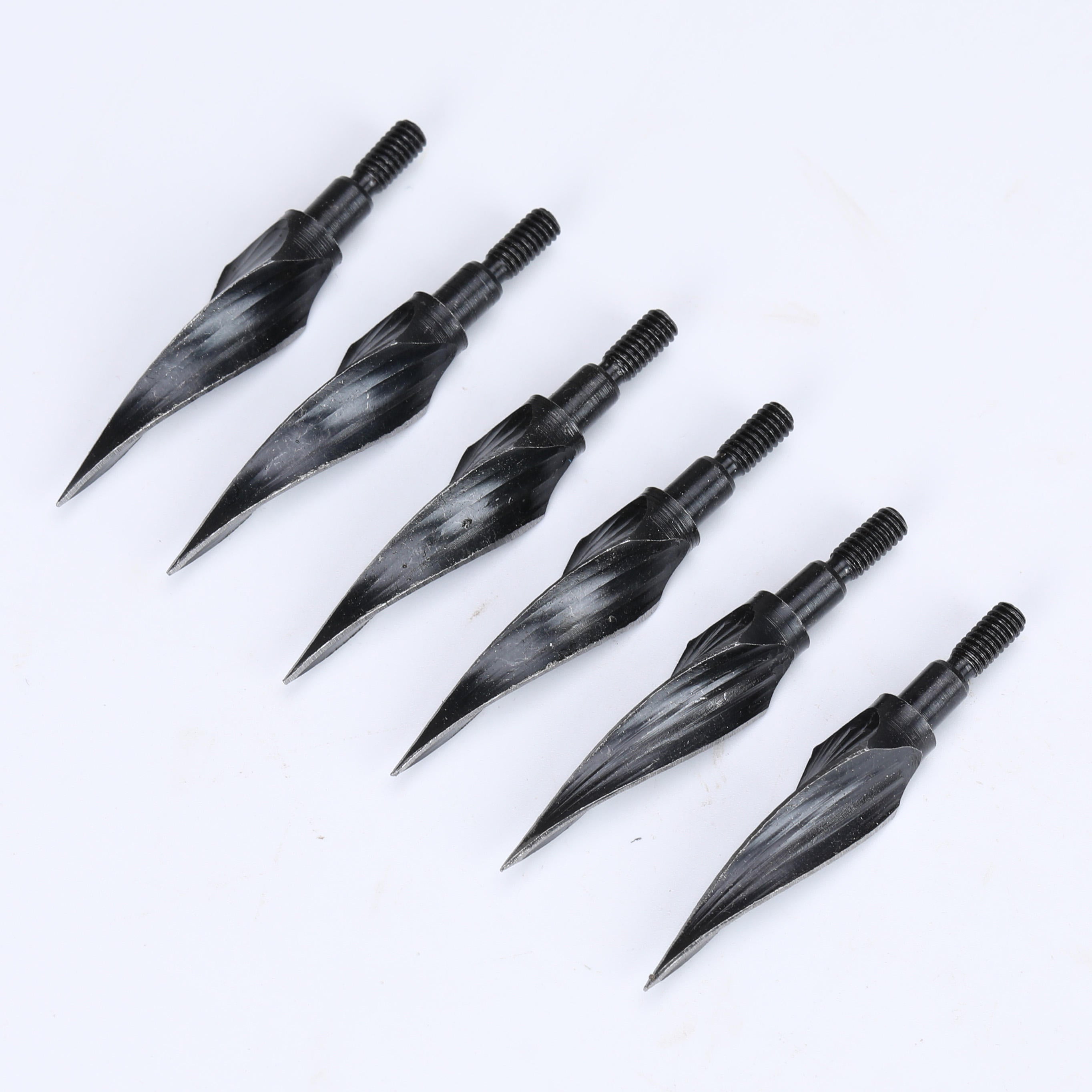 White Smoke 125 Grain / 150 Grain High Carbon Steel Archery Arrow Tips for Compound Bow & Crossbow | Rotary Design Screw-In Arrow Heads INDIAN SLINGSHOT