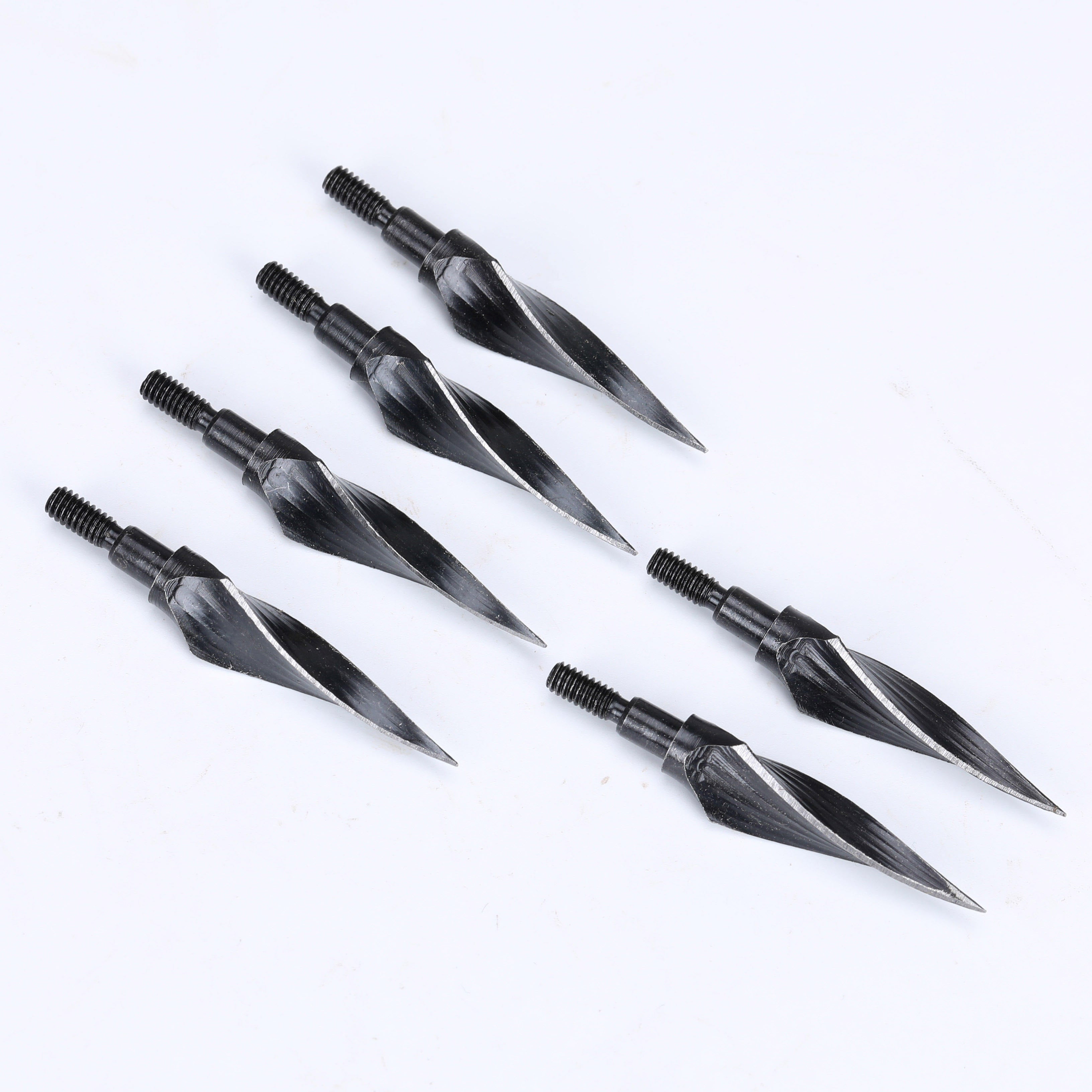 White Smoke 125 Grain / 150 Grain High Carbon Steel Archery Arrow Tips for Compound Bow & Crossbow | Rotary Design Screw-In Arrow Heads INDIAN SLINGSHOT