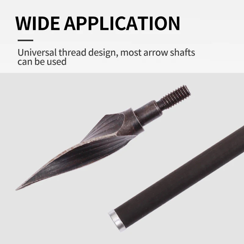 Lavender SPG Carbon Steel Arrow Broadhead – 100 Grain Durable Archery Arrow Tip SPG