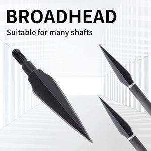 Dark Slate Gray SPG 120-Grain Carbon Steel Screw-In Arrow Tip — Black (Tapered Broadhead Style) SPG